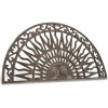 DÉCORATION D'AUTREFOIS - Paillasson demi lune fonte fonte marron - décoration d'autrefois