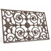 DÉCORATION D'AUTREFOIS - Paillasson rectangulaire fonte fonte marron - décoration d'autrefois