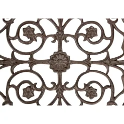 DÉCORATION D'AUTREFOIS - Paillasson rectangulaire fonte fonte marron - décoration d'autrefois