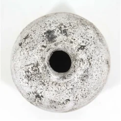 DÉCORATION D'AUTREFOIS - Vase terre cuite terrecuite blanc - décoration d'autrefois