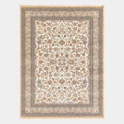 DÉCOWEB - Tapis traditionnel floral - mamie in love - corail doux - 160 x 230 cm