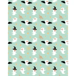 DECOPATCH - Assortiment de papier foil : 4 feuilles, thème Halloween - 30x40cm