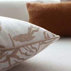 DECOSTARS - Decostars - coussin déhoussable en coton recyclé chambray