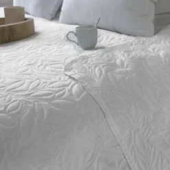 DECOSTARS - Decostars - couvre-lit microfibre à motif floral