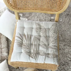 DECOSTARS - Decostars - galette de chaise piquée motif nature