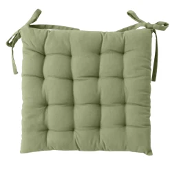 DECOSTARS - Decostars - galette de chaise piquée 16 points en coton et nouettes