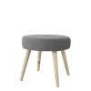 DECOSTARS - Decostars - tabouret rond en bouclettes