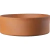 DEROMA - Coupe Modul'O Cotto ronde en terre cuite - D.24xH.7,7cm