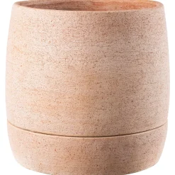 DEROMA - Pot Vaso Com'O pour plantes et fleurs en terre cuite rosée - D.26cm