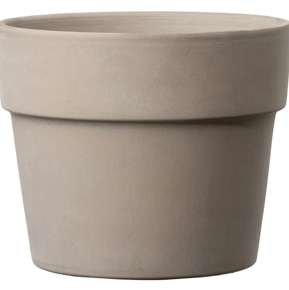 DEROMA - Pot Vaso Perfetto Grafite en terre cuite - H.19,7 x D.24 m