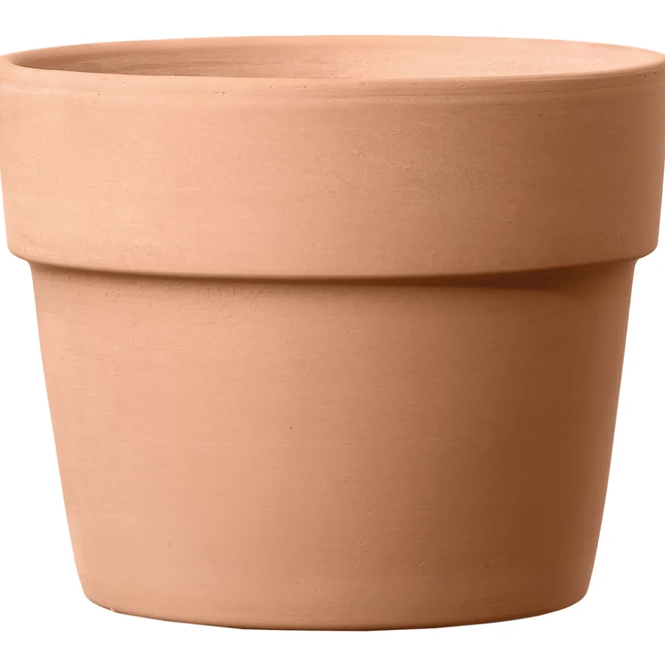 DEROMA - Pot Vaso Perfetto White en terre cuite - H.30,8 x D.39 m