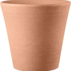 DEROMA - Vase Conico Primitivo White en terre cuite Ø 49 x H. 45,8cm