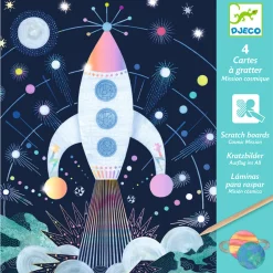 DJECO - Carte à gratter mission cosmique