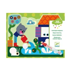 DJECO - Coloriage a l eau cache dans le jardin
