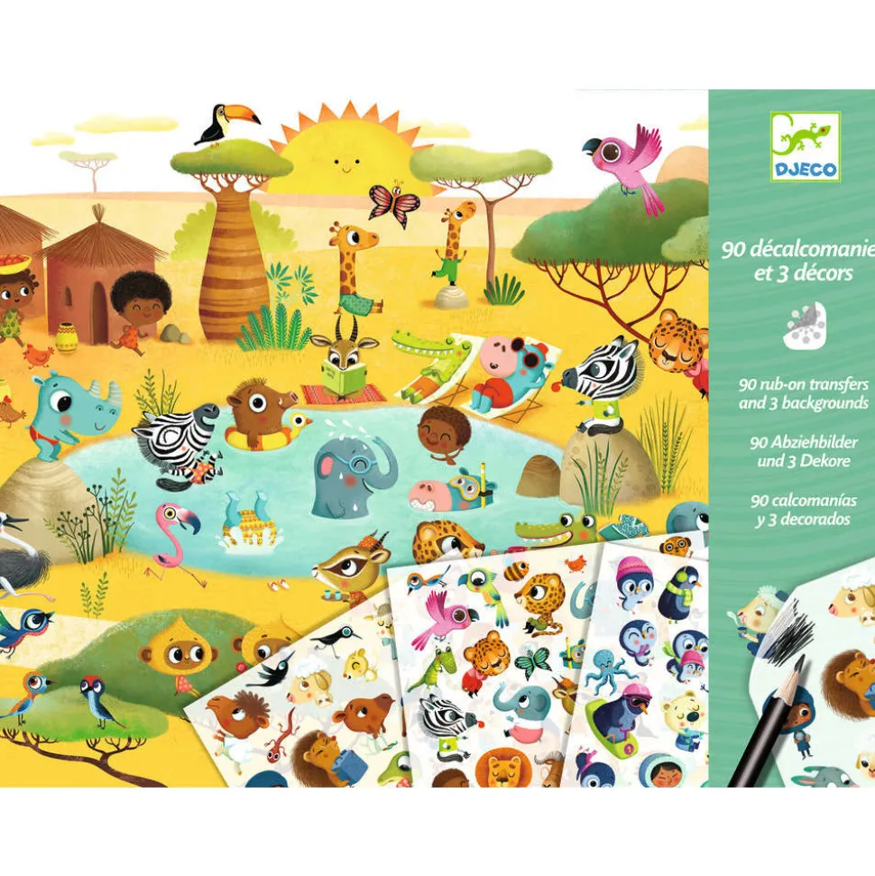 DJECO - Decalcos savane desert pole nord