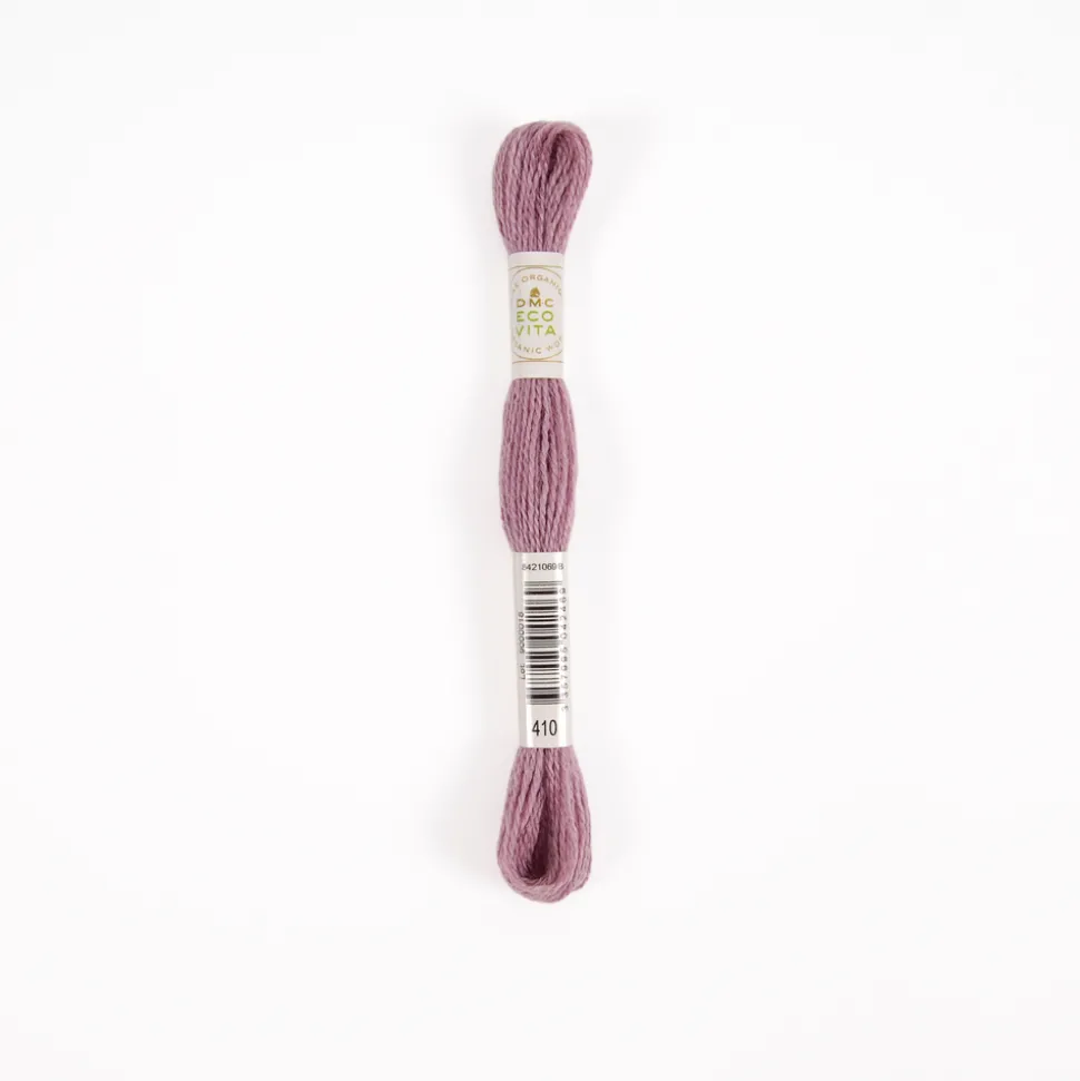 DMC - Fil de laine organique à broder Eco Vita 360 coloris 410 rose -16m