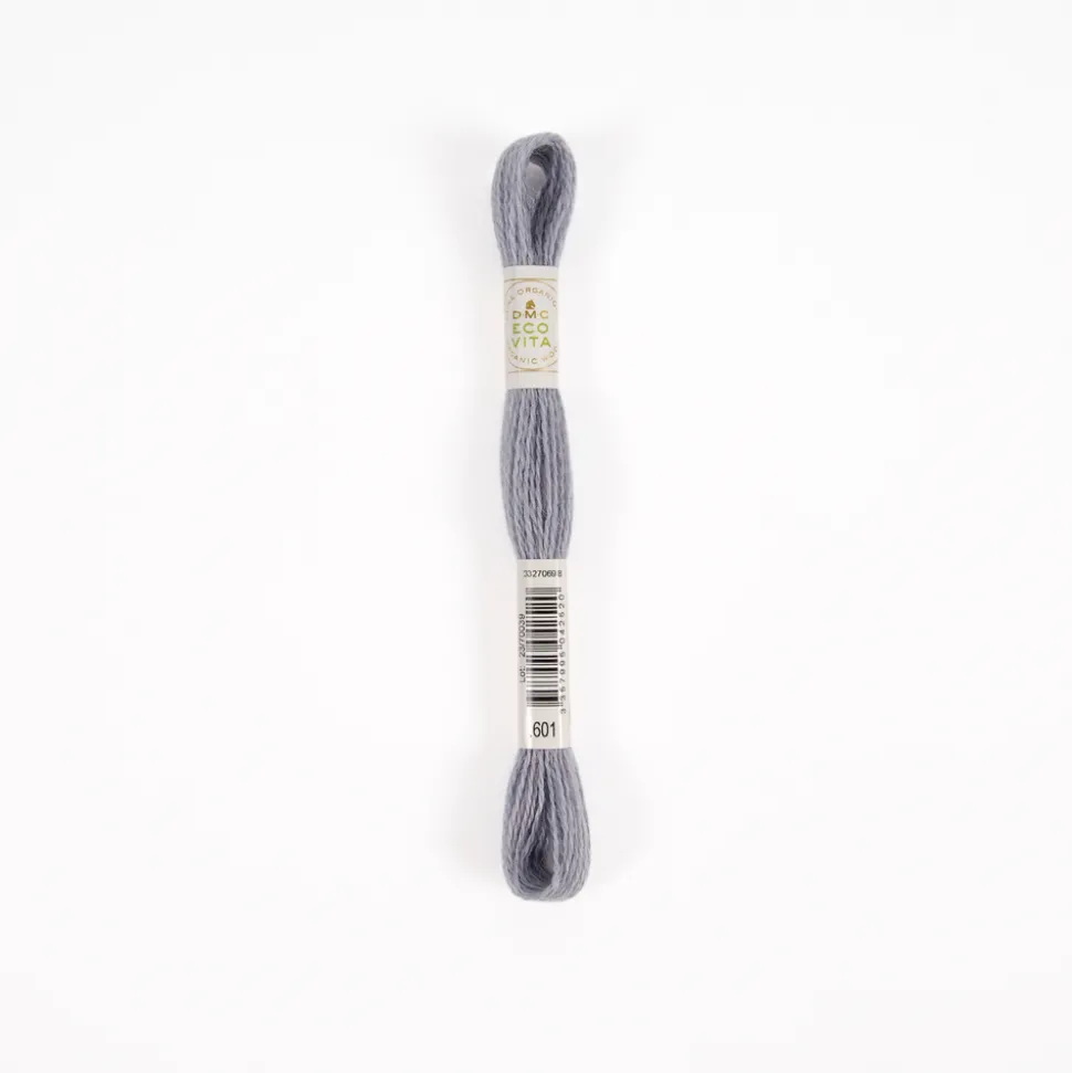 DMC - Fil de laine organique à broder Eco Vita 360 coloris 601 gris -16m