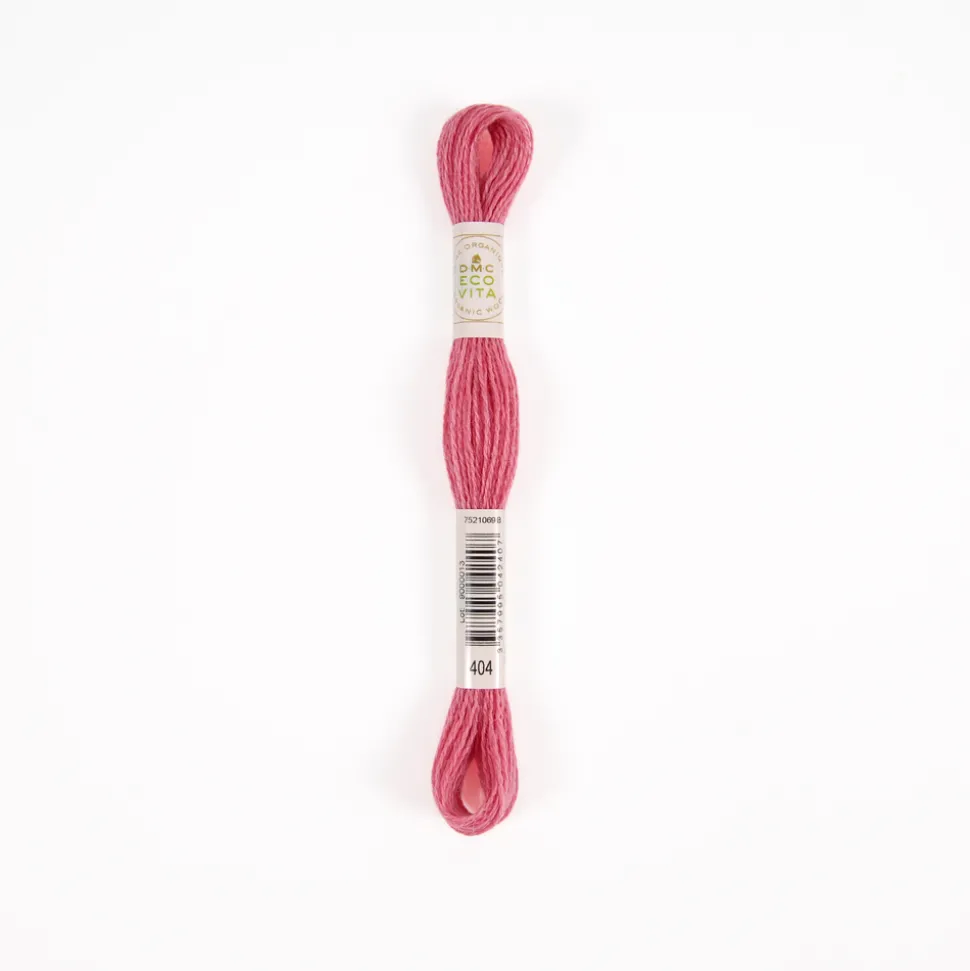 DMC - Fil de laine organique à broder Eco Vita 360 coloris 404 rose -16m