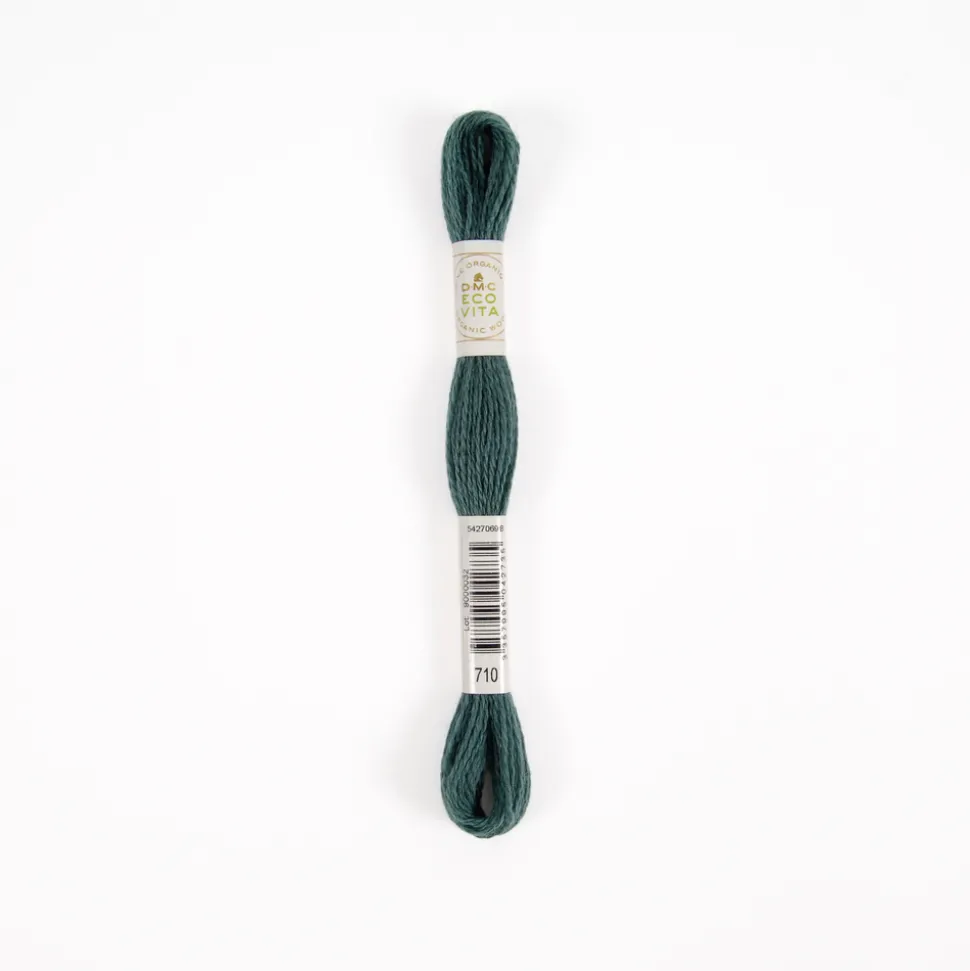 DMC - Fil de laine organique à broder Eco Vita 360 coloris 710 vert -16m