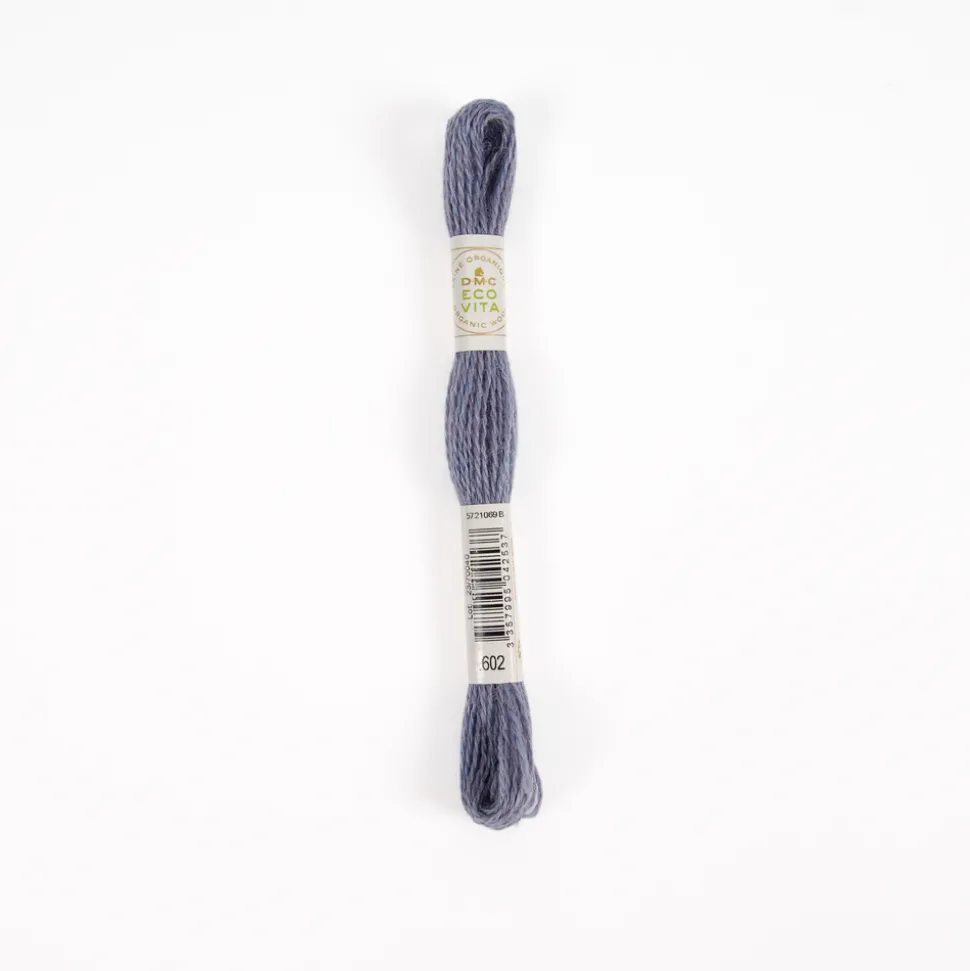 DMC - Fil de laine organique à broder Eco Vita 360 coloris 602 gris -16m