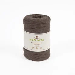 DMC - Fil Eco Vita Tape 250gr pour crochet et tricot, color 11 marron -120m