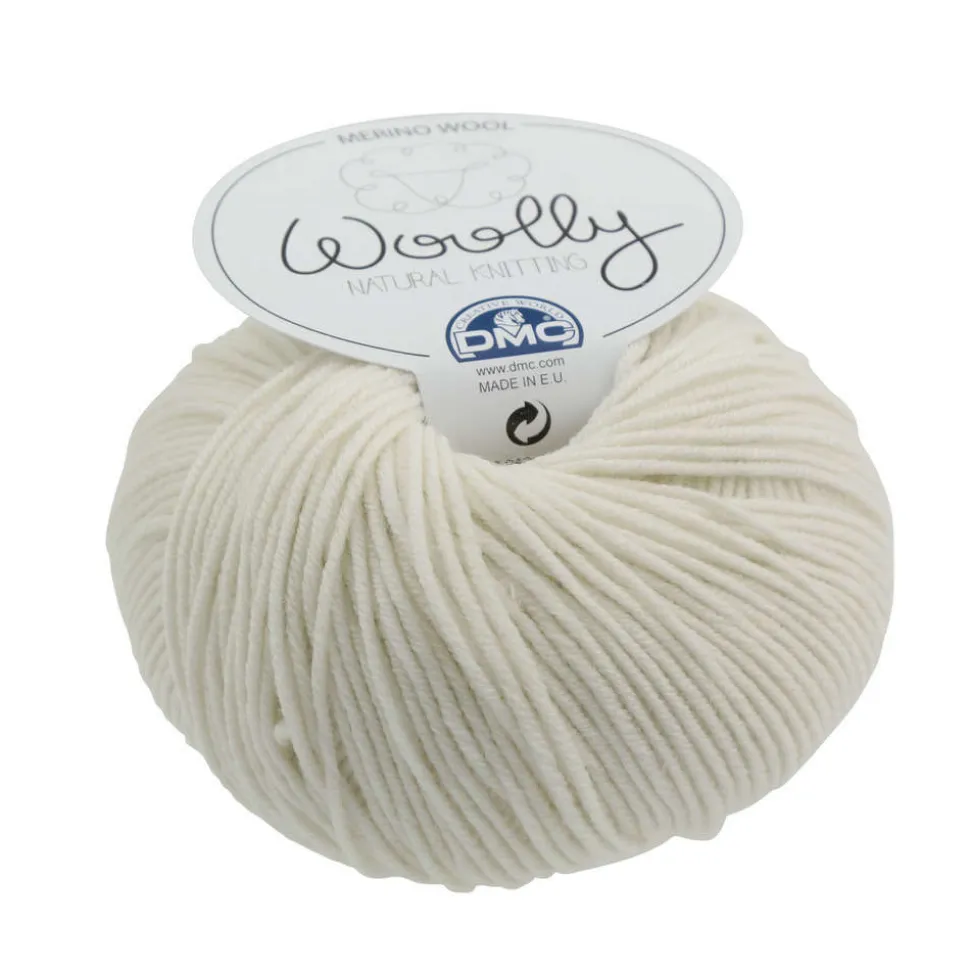 DMC - Laine Woolly 100% Merinos : crème 50g