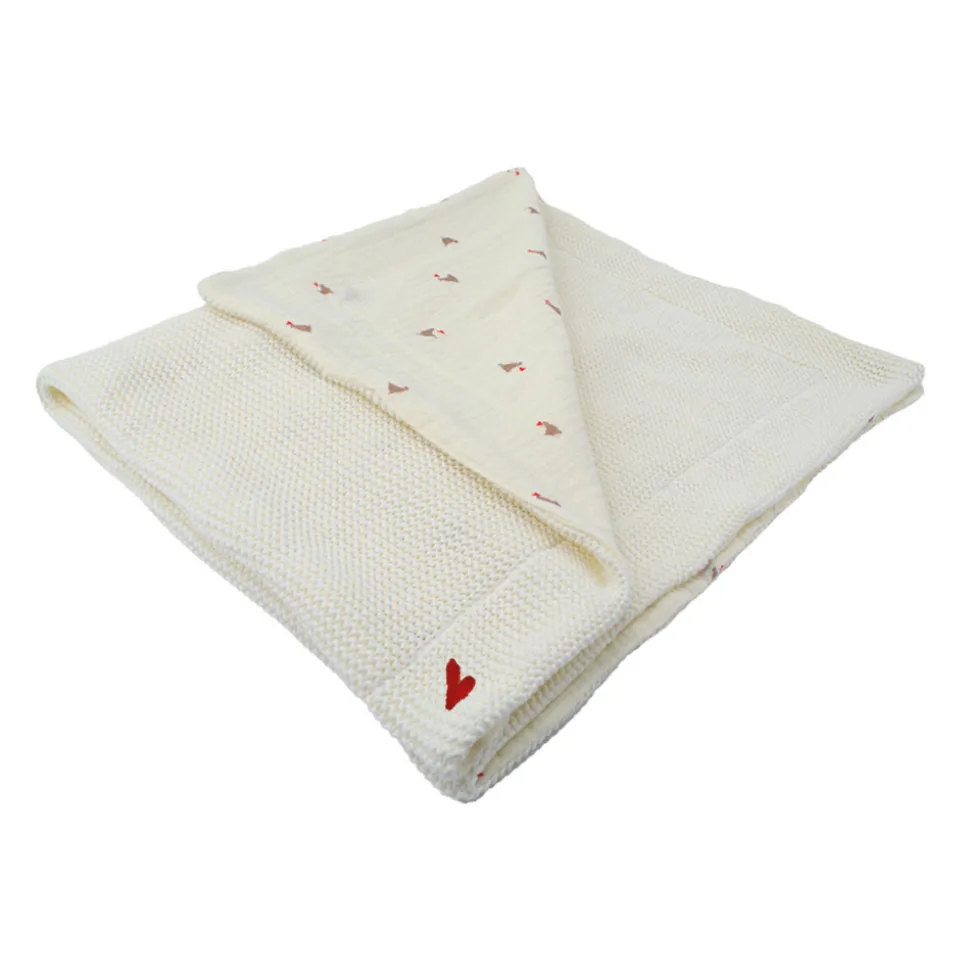 DOMIVA - Domiva - couverture réversible love pour bébé