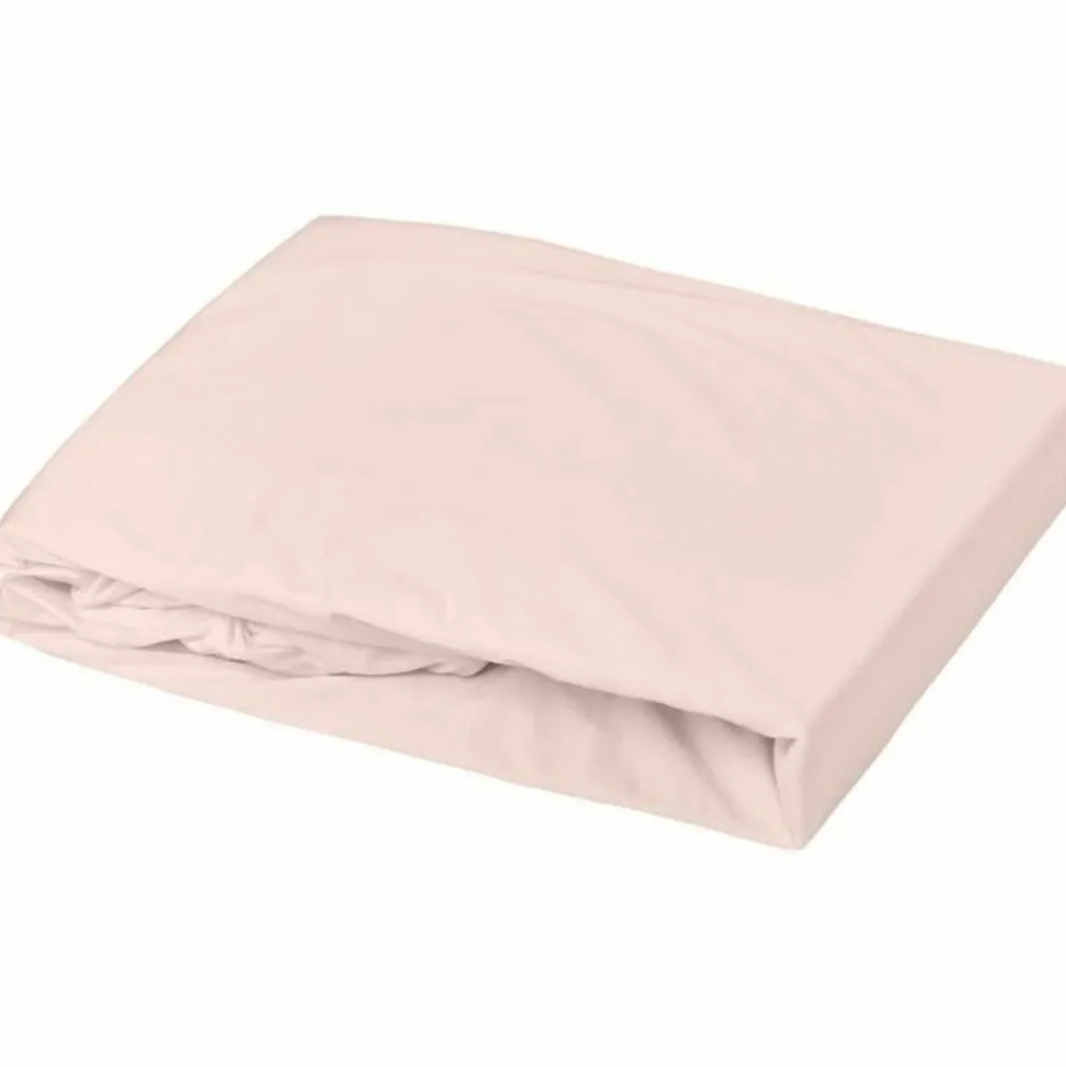 DOMIVA - Drap housse + alese uni -oeko-tex - blanc/nude - 60 x 120 cm