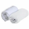 DOMIVA - Set de alese et drap housse blanc 60 x 120 cm - polyuréthane - imperméable et respirant