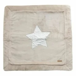 DOMIVA - Tapis de parc en microfibre - galet - 100 x 100 cm