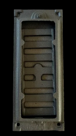 DOMMARTIN - Grille d'arrivée d'air coulissante en fonte 18 cm X 7.5 cm