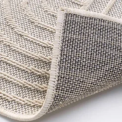 DOUCEUR D'INTERIEUR - Douceur d'interieur - tapis ezio graphique tissé avec reliefs