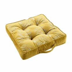 DOUCEUR D'INTÉRIEUR - Douceur d'intérieur - lot de 2 coussins de sol adelor jaune