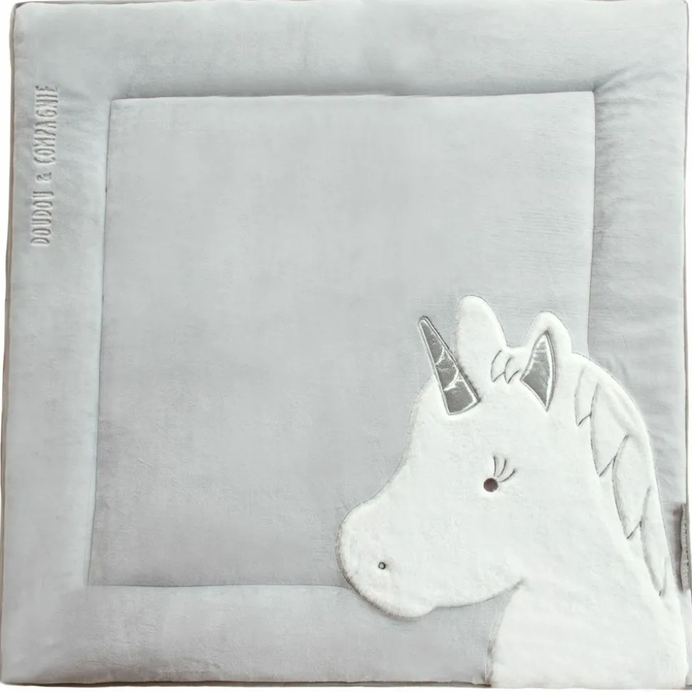 DOUDOU ET COMPAGNIE - Tapidou licorne gris et argent