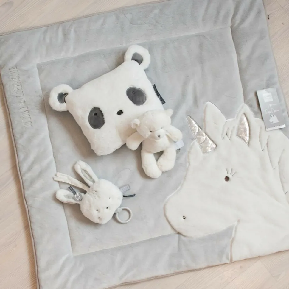 DOUDOU ET COMPAGNIE - Tapidou licorne gris et argent