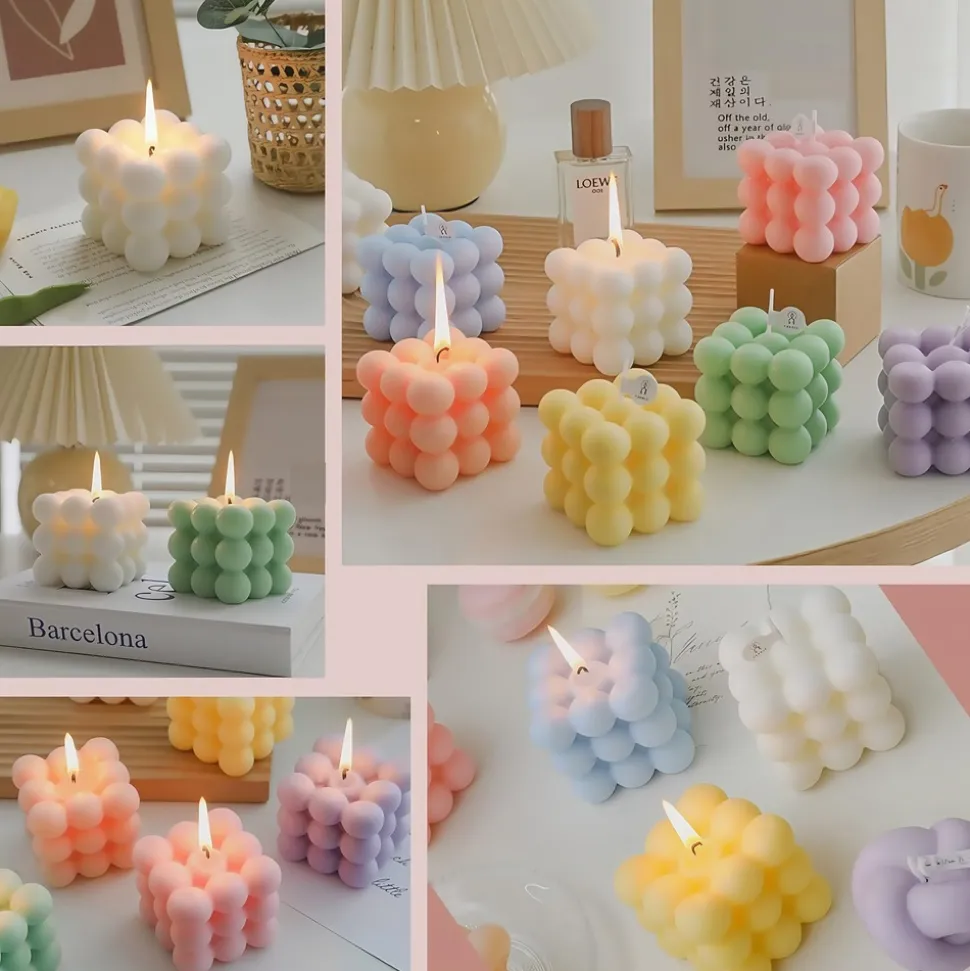 DOWNYPAWS - Bougie d'aromathérapie art bubble en cire de soja naturelle - achetez 2 recevez 1 gratuit au hasard