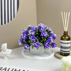 DOWNYPAWS - Décoration florale artificielle ins fashion violette