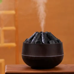 DOWNYPAWS - Humidificateur - diffuseur d'arômes à charbon de feu simulé (300ml, 2.3w)