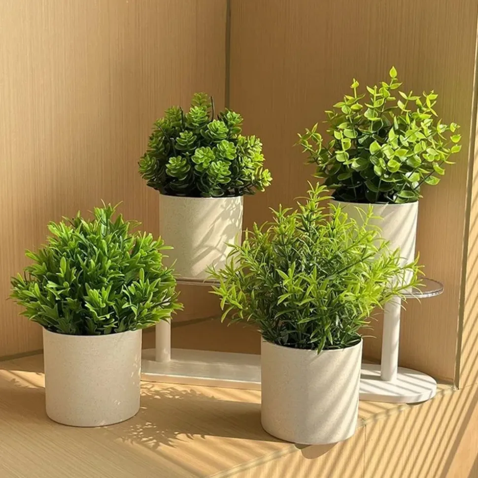 DOWNYPAWS - Plantes vertes artificielles en pot herbe de saule artificielle