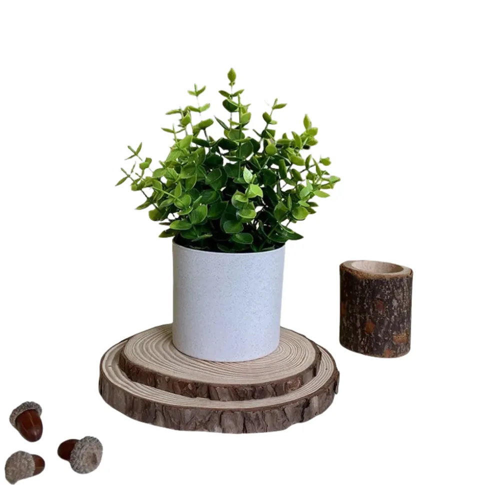 DOWNYPAWS - Plantes vertes artificielles en pot, gazon artificiel