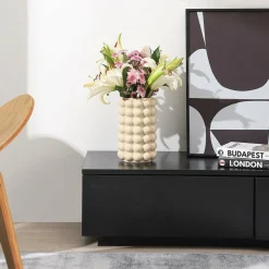 DOWNYPAWS - Vase décoratif boho bubble beige