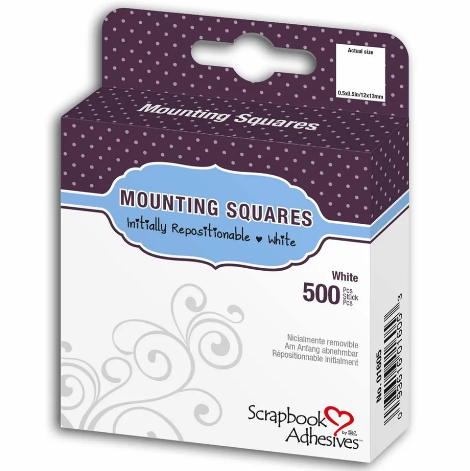 DRAEGER - 217 carrés mousse 3d adhésifs blanc