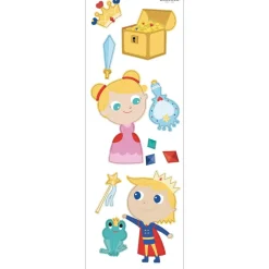 DRAEGER - Sticker mural - princesse et prince