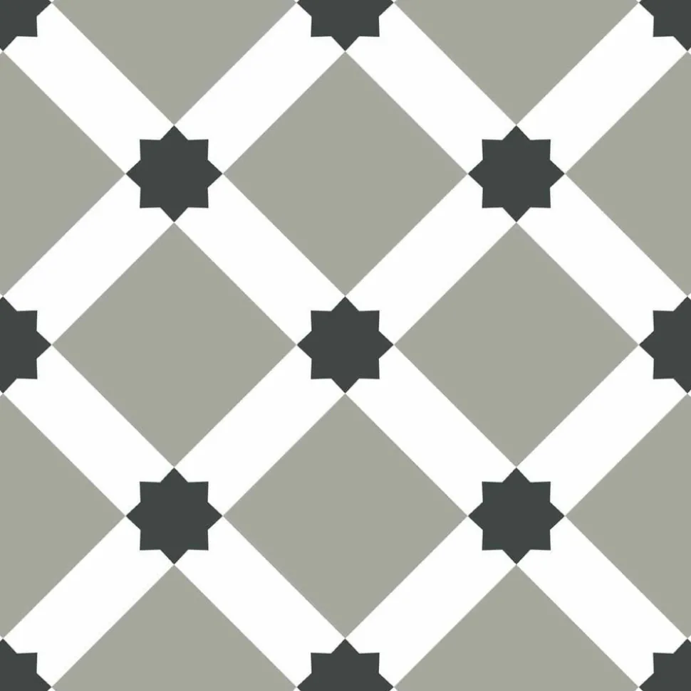 DRAEGER - Stickers carrelage 15 x 15 cm - carreaux étoilés