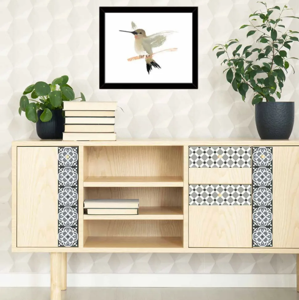 DRAEGER - Stickers carrelage 15 x 15 cm - carreaux étoilés