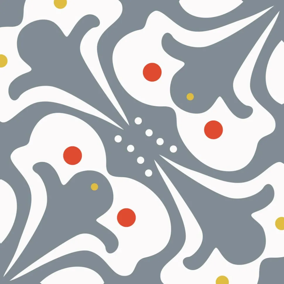 DRAEGER - Stickers carrelage 15 x 15 cm - motif gris et blanc