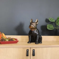 DRIMMER - Statuette chien bouledogue en céramique zoya