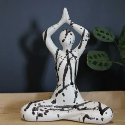 DRIMMER - Statuette yoga en céramique zoya splash