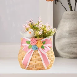 DTOPBUYAGE - Pot de fleurs en résine boucle design