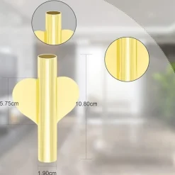 DTOPBUYAGE - Pots de fleurs en or mural x2